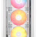 Gabinete Corsair Frame 4000d Rs Vidrio Fan Argb X3 Blanco