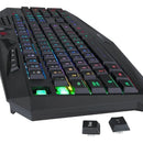 Kit de teclado y mouse gamer Redragon S101-BA Español de color negro
