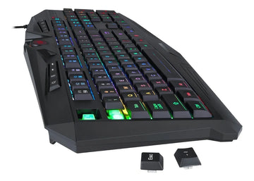 Kit de teclado y mouse gamer Redragon S101-BA Español de color negro