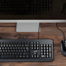 Kit de teclado y mouse Alámbrico Genius KM-160 de color negro- En español