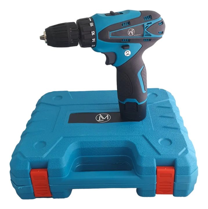 Taladro Inalámbrico Trabajo Industrial 3/8 Color Azul Frecuencia 60Hz