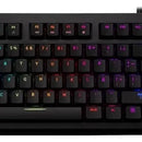 Teclado VSG QWERTY Outemu Blue español latinoamérica color negro con luz RGB