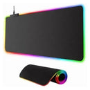 Rgb Alfombrilla De Ratón Iluminada Led Colorido Para Juegos Negro