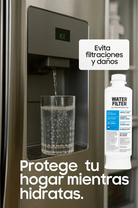 Filtro Agua Compatible Con Samsung Reemplazo Refrigerador X3