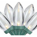 Luces Navideñas Led C9 Blancas Cálidas - 16 Ft Cable Verde