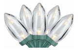 Luces Navideñas Led C9 Blancas Cálidas - 16 Ft Cable Verde