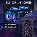 Gabinete Gamer Aerocool Interstellar Rgb 5 Fans Color Negro