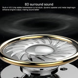 Audífonos Inalambricos Bluetooth F9-5 Tsw Powerbank Batería Color Negro