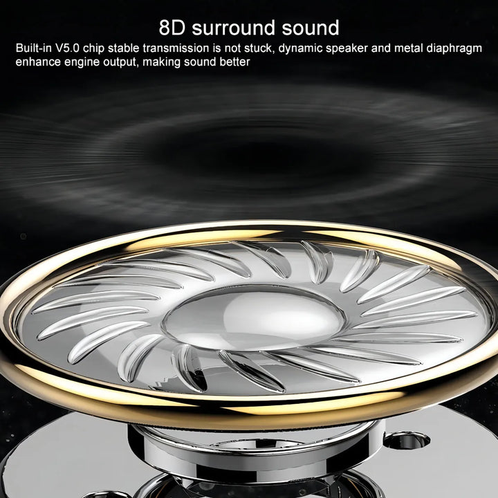 Audífonos Inalambricos Bluetooth F9-5 Tsw Powerbank Batería Color Negro