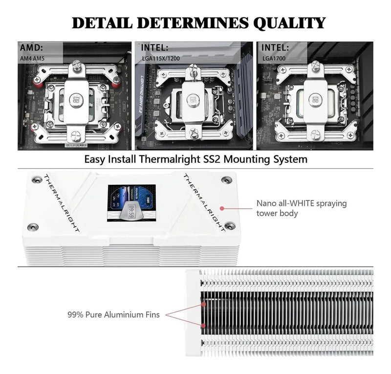 Disipador Thermalright Assassin Spirit 120 Vision Argb White