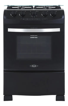 Estufa Orégano Haceb 60 Cms Gas Propano Negra Color Negro