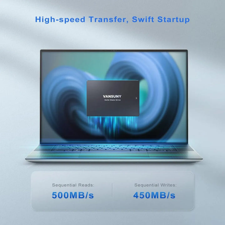 Unidad De Estado Sólido Ssd De 512gb, Hasta 500mb/s Vansuny Negro