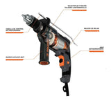 Taladro Percutor 1/2'' 700 W 3100 Rpm Truper 19457 Color Gris Frecuencia 60 Hz