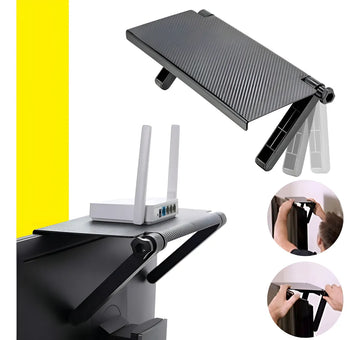 Soporte Plegable Para Decodificador Parte Superior Tv Color Negro