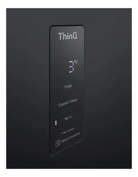 Nevera Lg Top Freezer 394 Lt Doorcooling Thinq Negro Mate