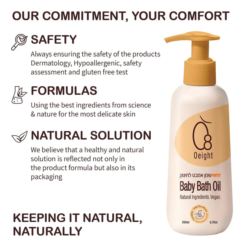 O8 Oeight Aceite De Baño Para Bebés Forte Ingredientes Ac.