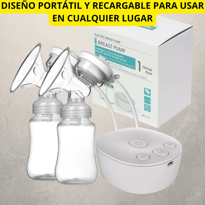 Extractor Doble Portatil Leche Materna Automatico Electrico