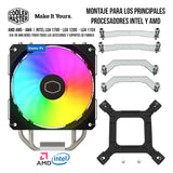 Enfriamiento Aire Pc Cooler Cpu 120 Mm Argb Lga 1700 Am5 Am4