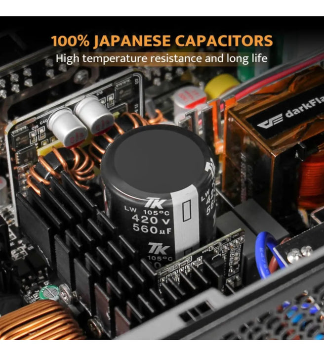 Fuente De Poder Modular Pmt750 Atx 3.1, Pcie 5.1 80 Plusgold Negro