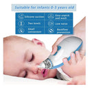 Aspirador Nasal Para Bebés Limpiador Eléctrico De Nariz Blanco