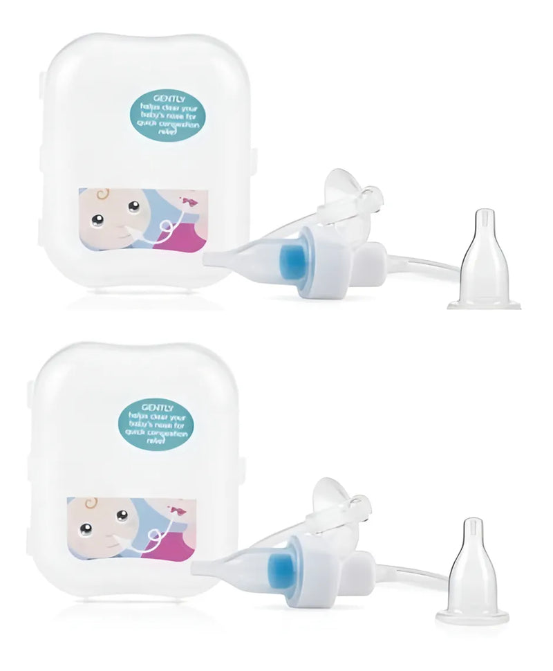 Nuby Aspirador Nasal Asistido Con Boquilla Y Filtro Color Transparente