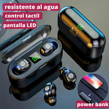 Audifonos Bluetooth F9-5 2022 + Power Bank 2000 Mah