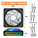 Combo 3 Ventilarores Jazzcooling Argb Ha-120 Gamer