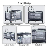 Cuna Colecho 4 En 1 Con Juguetes Y Música Para Bebé