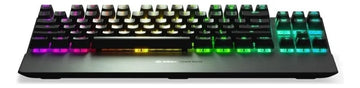 Teclado SteelSeries Apex QWERTY QX2 Red inglés US color negro con luz RGB