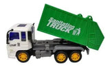 Camión De Basura Compactador De Impulsó Regalo Niños - Verde