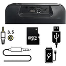 Parlante Radio Bluetooth Portatil Microfono Micro Sd Fm Color Gris