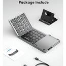 Mini teclado Bluetooth plegable ultrafino con panel táctil Genérica B033 Gris oscuro