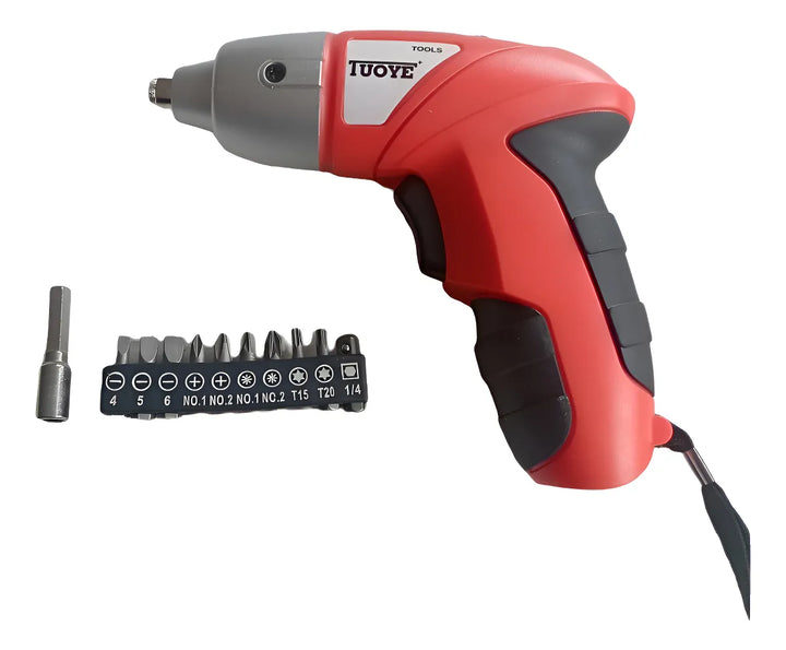 Destornillador Eléctrico Inalámbrico Cordless Screwdriver Naranja