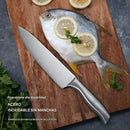 Juego Cuchillos Cocina Set 15 Piezas Acero Quirúrgico Base De Madera Modernos Premium