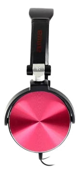Audifonos Diadema Manos Libres Estereo Aiwa Aw X107r Rojo