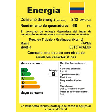 Estufa Romero Torre Haceb 50 Cms Gas Natural Plata Color Gris