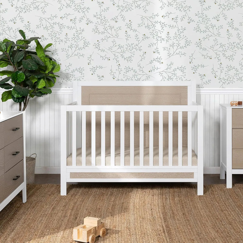 Carter's By Davinci Radley - Cuna Convertible 4 En 1 En Col. Color Blanco Y Madera Costera
