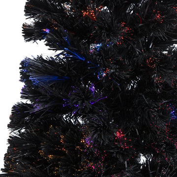 Árbol De Navidad Negro Fibra Óptica 210 Dear Santa