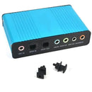 Tarjeta De Sonido Externa Usb 2,0 Canal 5.1/7.1 Audio Optico