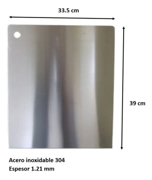 Tabla De Picar, Tabla De Corte, Acero Inox 304 Tabla De Corte Tabla De Picar Plateado