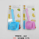 Cortadora De Frutas Verduras Y Pinzas De 2 Piezas + Cuchillo Rosa Chicle