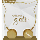 Audífonos Con Diadema En Forma De Gato Dorados | Aud-256do Color 283164