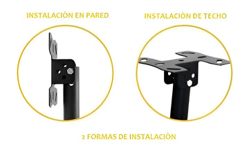 Soporte Para Tv De Techo O Pared Lcd Y Led De 32 - 72 80kg Color Negro