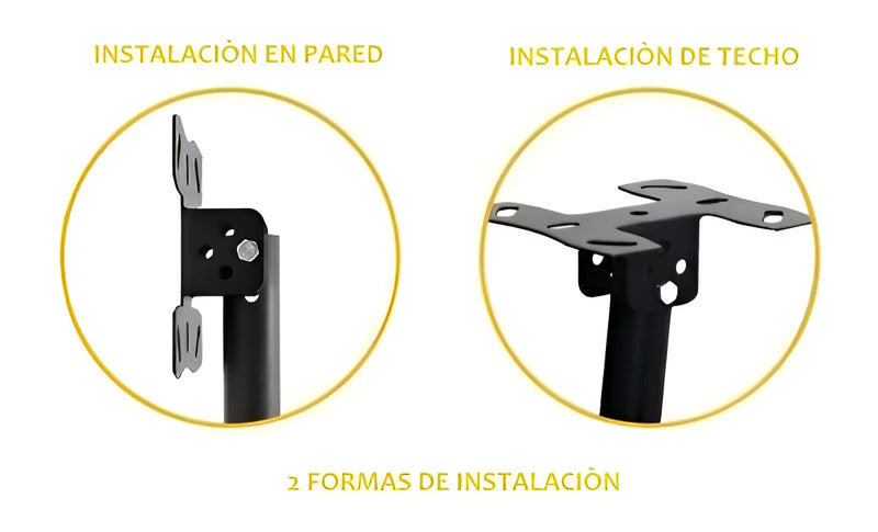 Soporte Para Tv De Techo O Pared Lcd Y Led De 32 - 72 80kg Color Negro