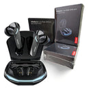 Auriculares Bluetooth Lenovo Thinkplus Gm2 Pro Gamer Tws, color negro claro, cian