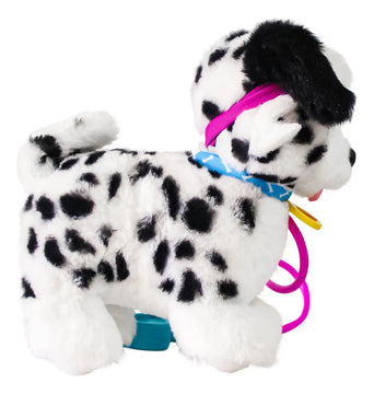 Peluche Dálmata Sprint Pull Along Con Sonido Color Blanco