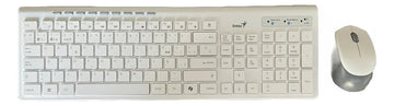 Combo Genius Inalambrico Bluetooth Slimstar 8230 Blanco