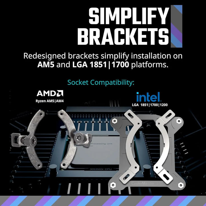 Refrigerador Liquido Master 240 Core Ii Aio Con Argb, 400mm