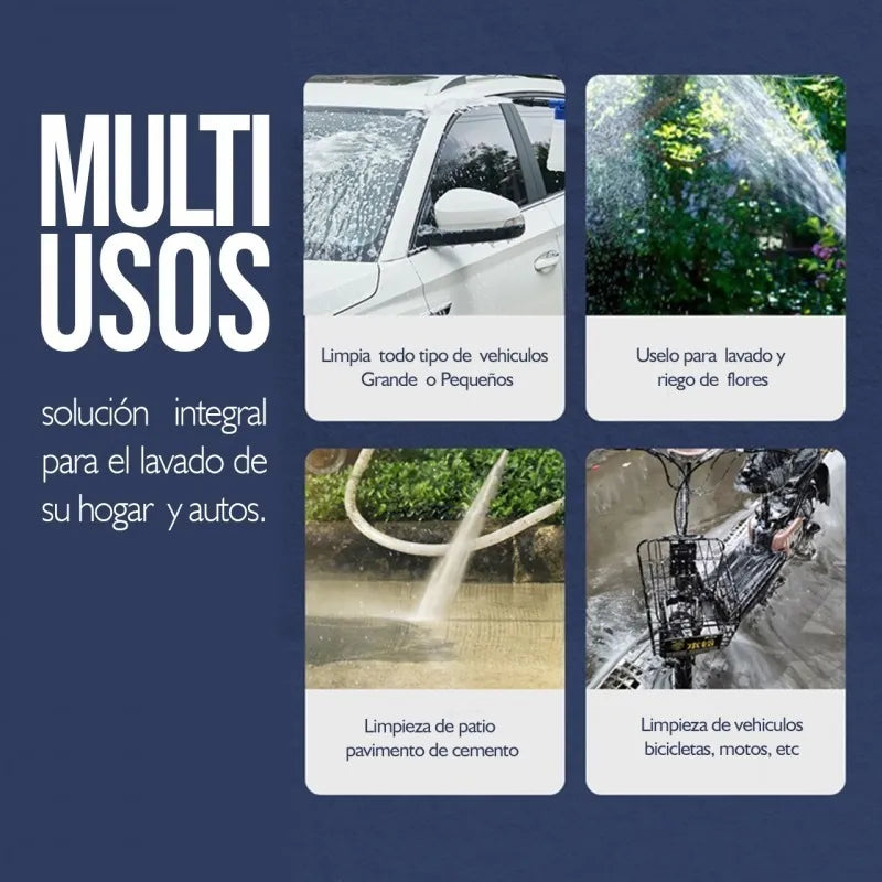 Pistola Espuma Lanza Agua Lavado Autos, Motos Pulverizador