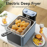 Freidora Eléctrica De Acero Inoxidable 10 6qt Para Restauran